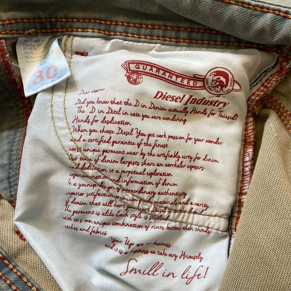 Diesel 3D Slim Fit Jeans - 30x28 - Picture 6 of 9